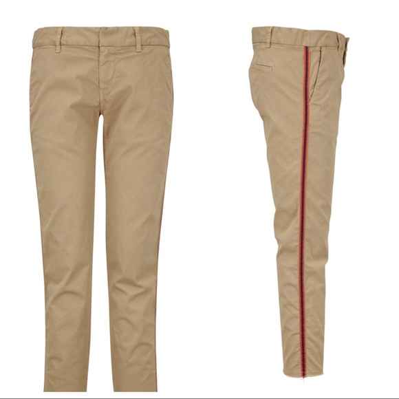 Nili Lotan East Hampton Desert Sand Side Stripe Pants - Picture 4 of 11